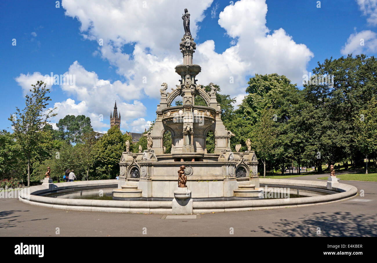 Stewart Memorial Fountain in Sir Joseph Paxton designed Kelvingrove