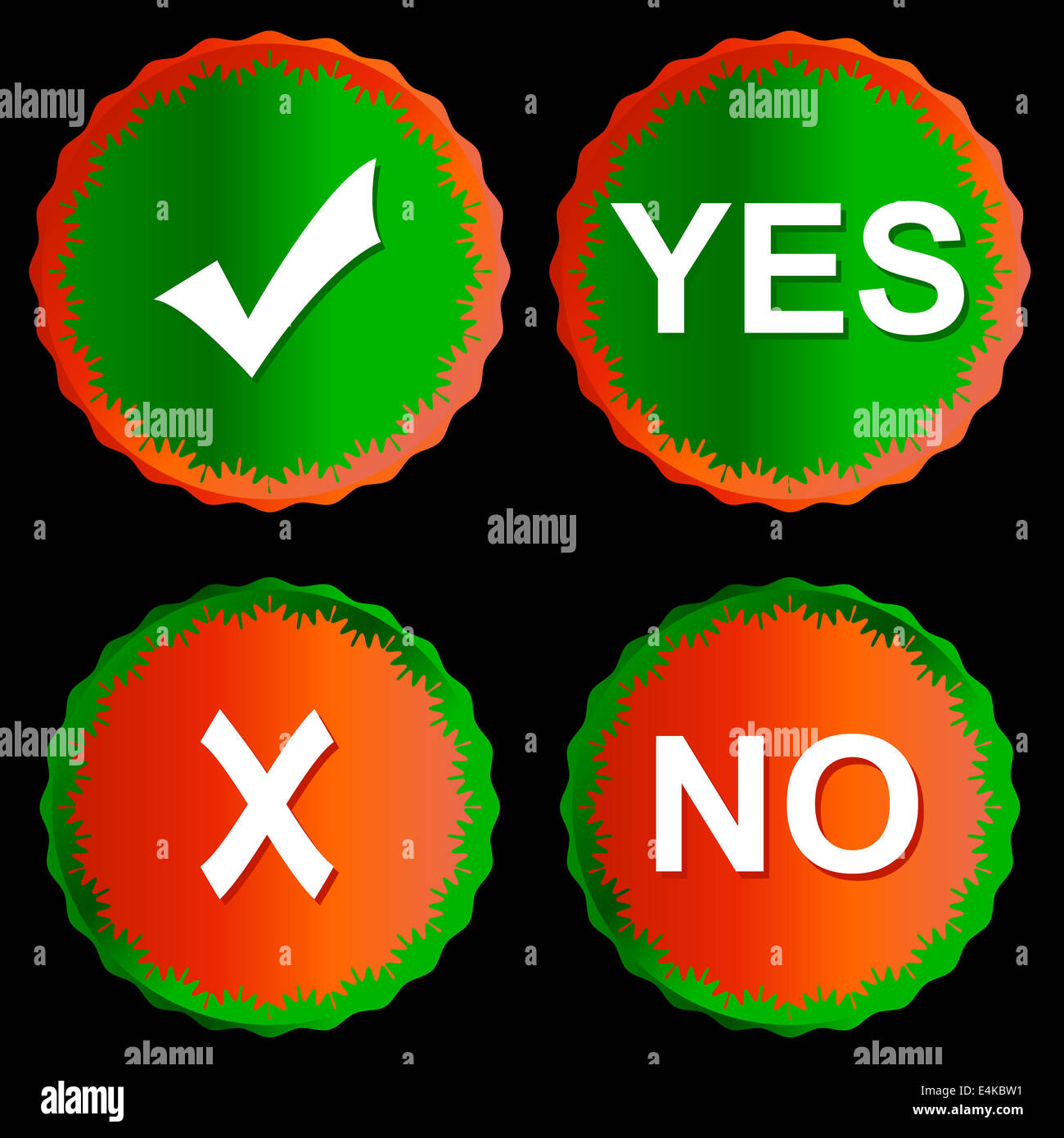 Yes no button hi-res stock photography and images - Alamy