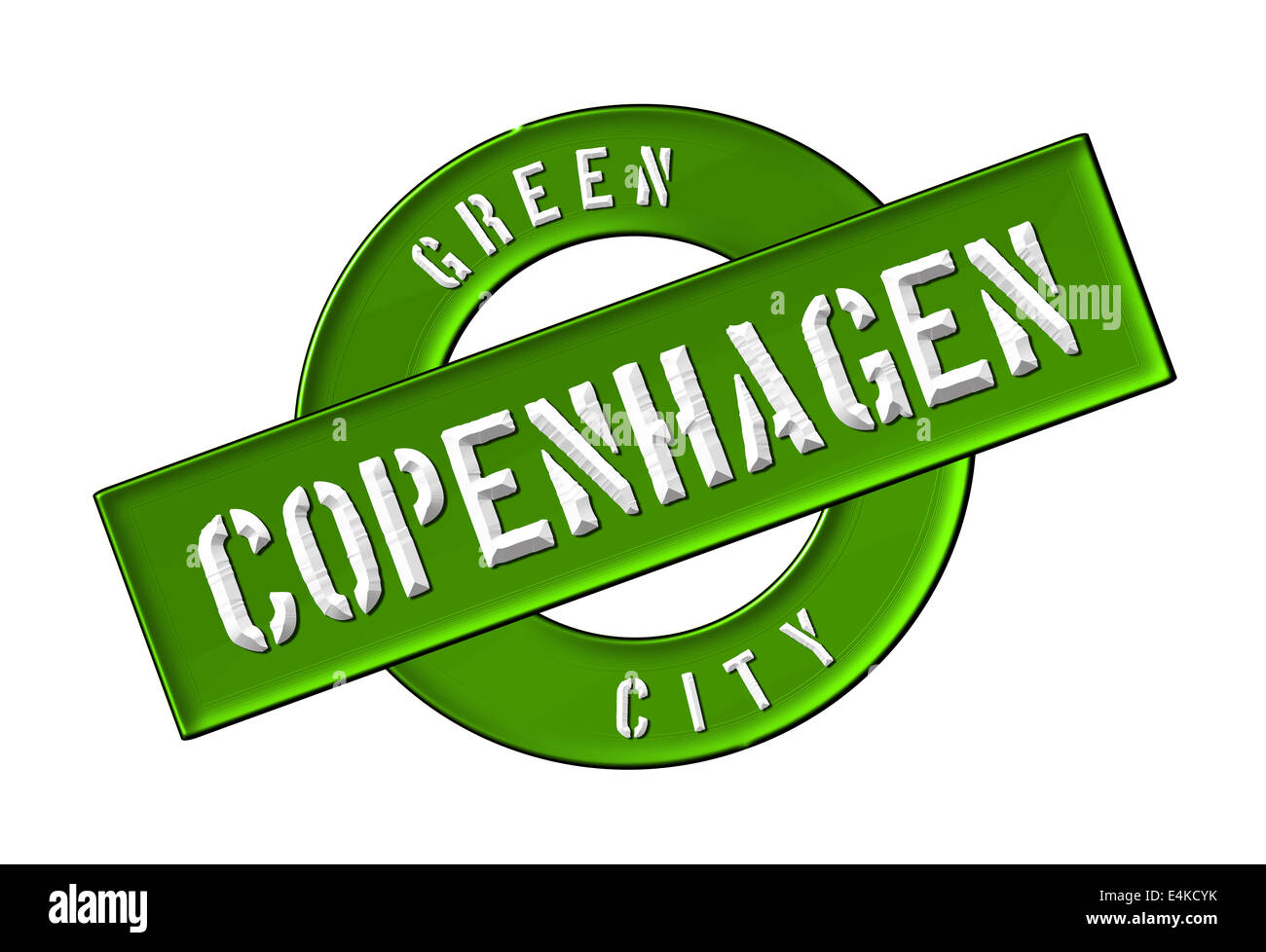 GREEN CITY COPENHAGEN Stock Photo