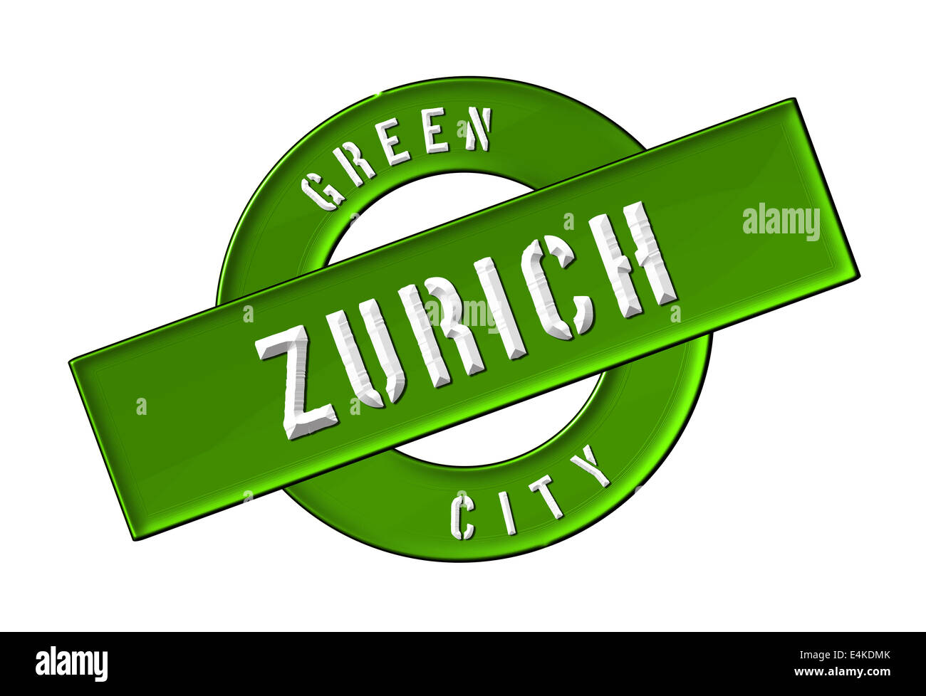 GREEN CITY ZURICH Stock Photo