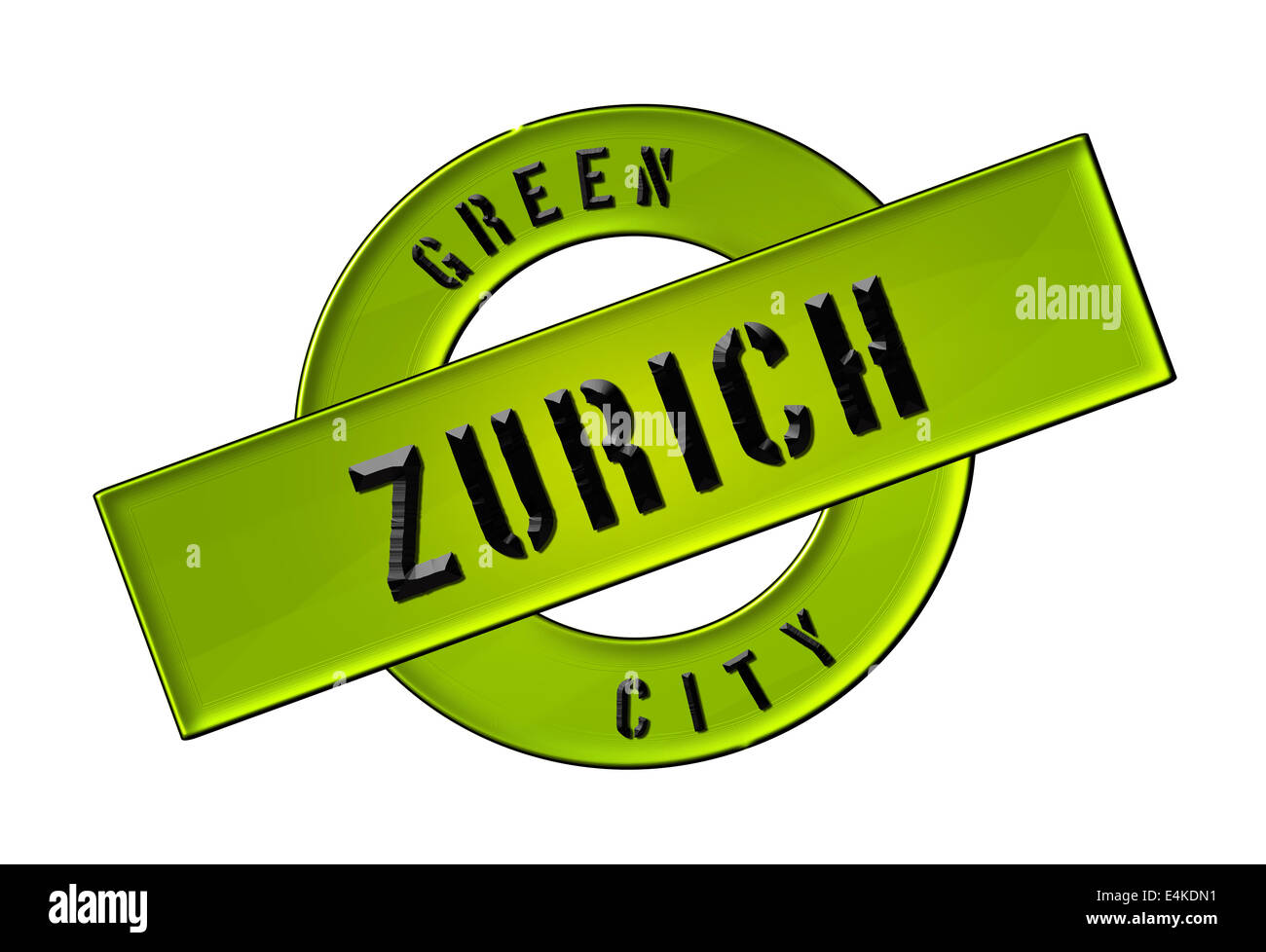 GREEN CITY ZURICH Stock Photo