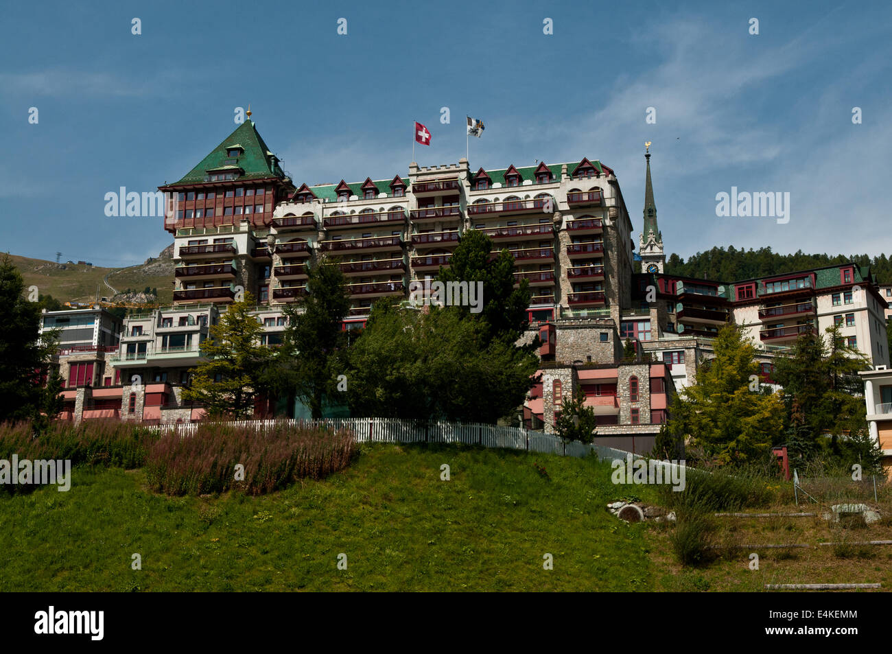 Badrutt's Palace Hotel Stock Photo