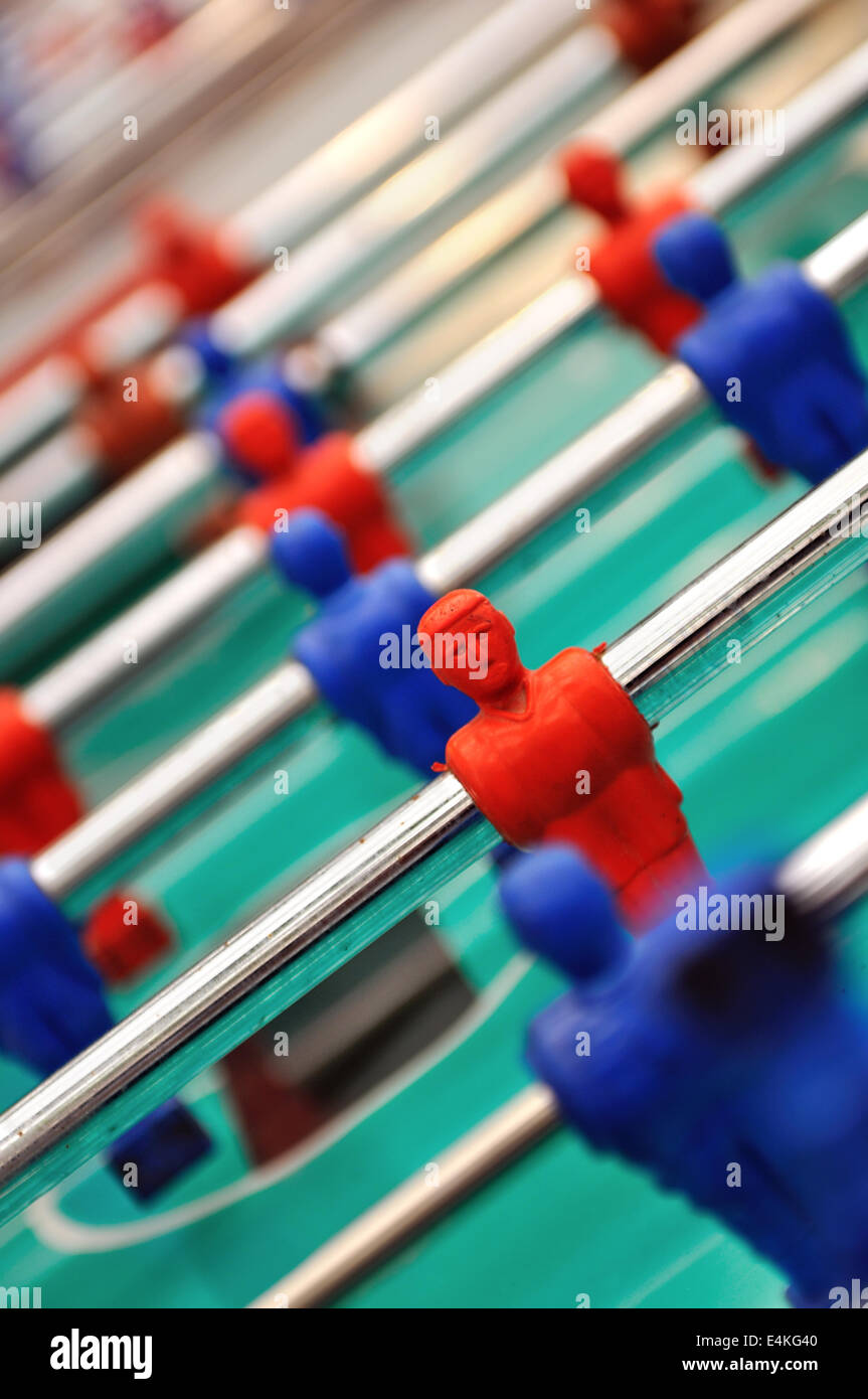 Game of table soccer Stock Photo Alamy