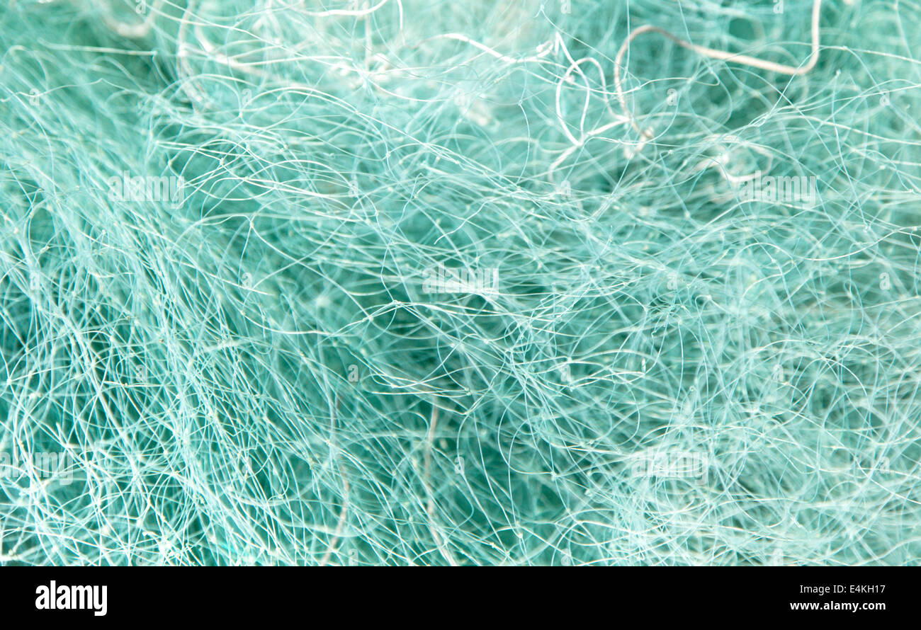 Thin messy fishing nets background Stock Photo