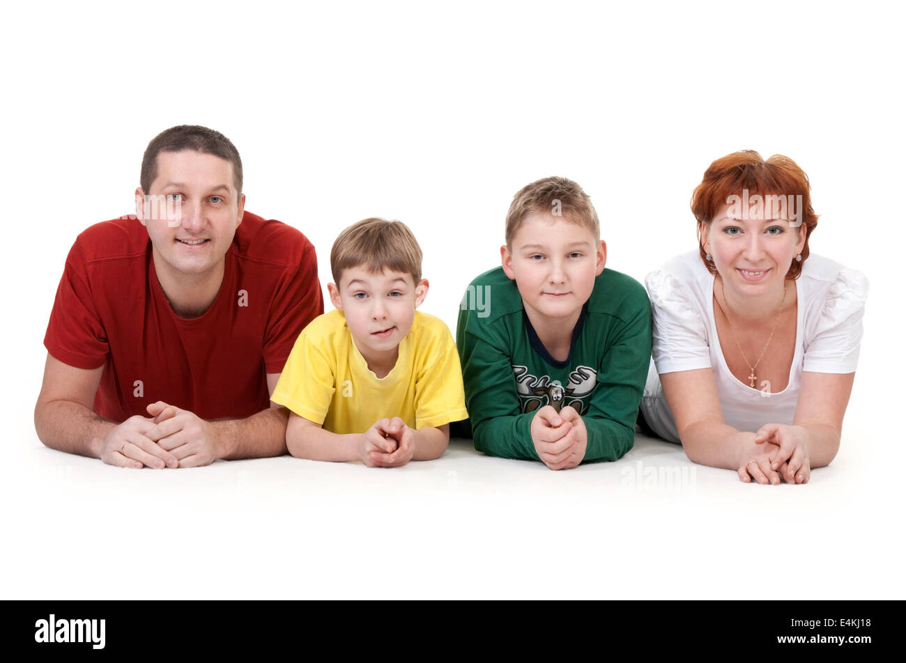 family of four Stock Photo - Alamy
