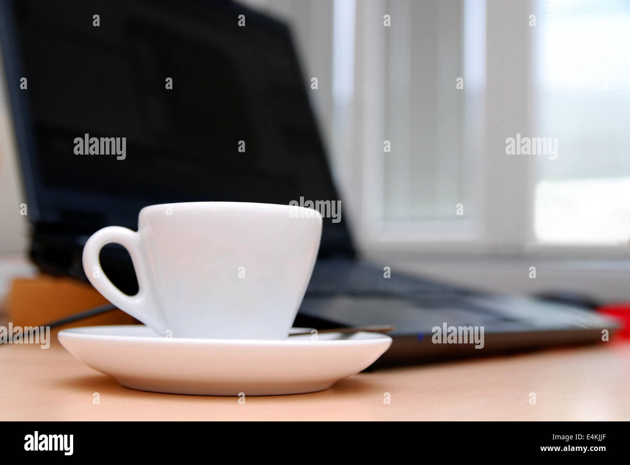 Morning coffee at the office Stock Photo - Alamy