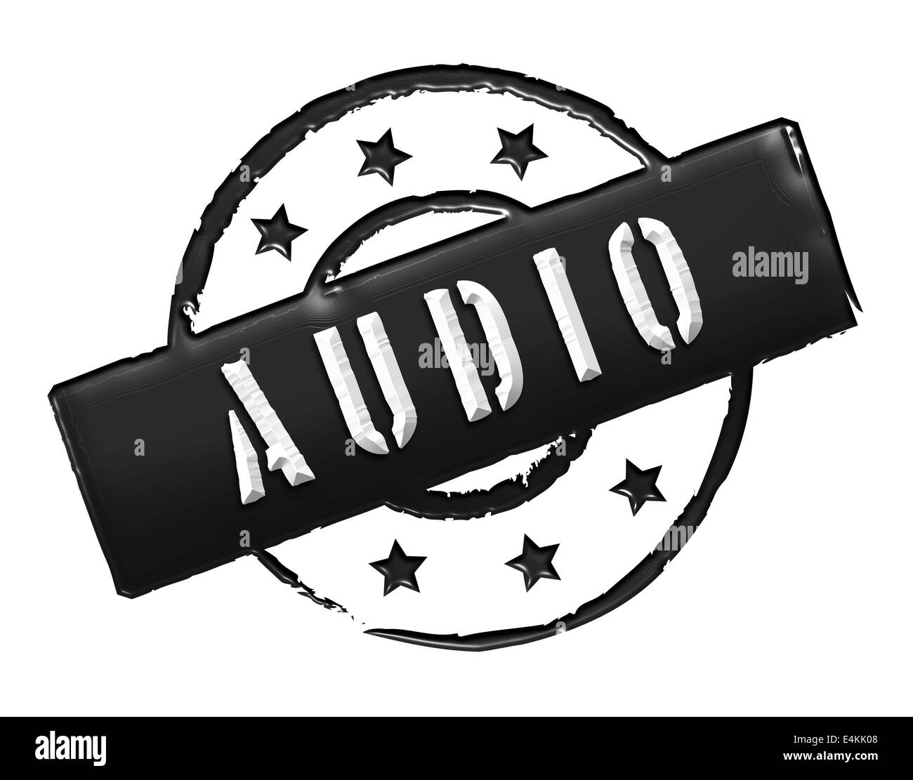 Stamp AUDIO Stock Photo Alamy