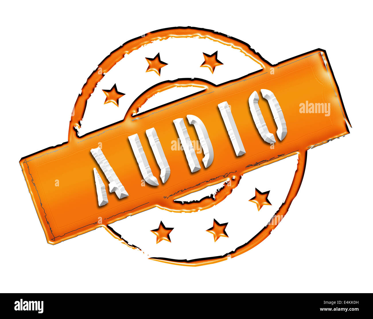 Stamp AUDIO Stock Photo Alamy