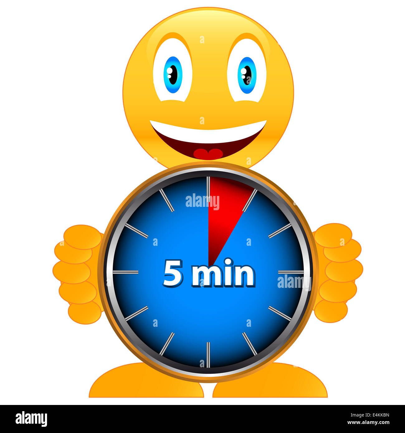 Five minutes with smile Stock Photo Alamy