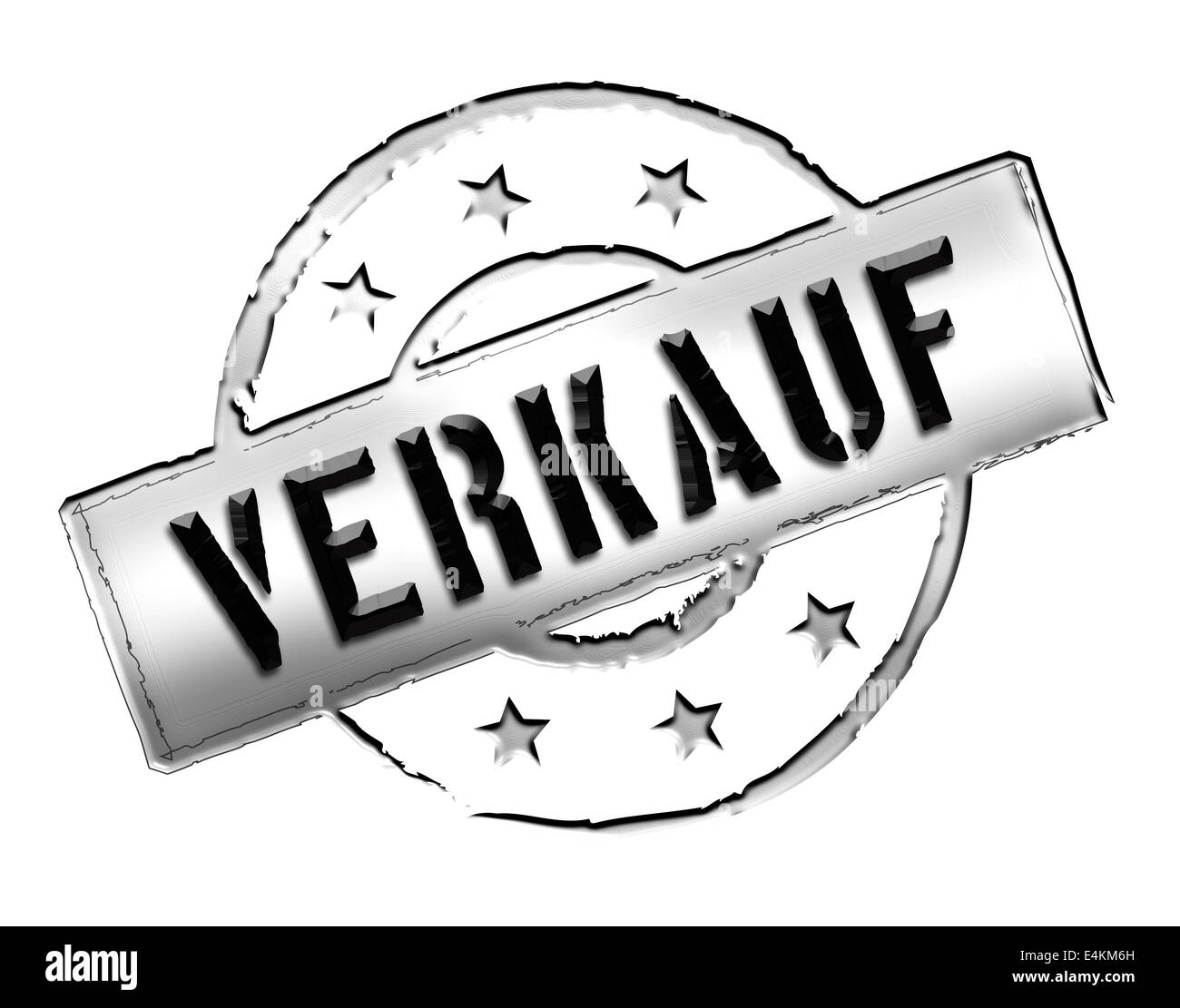 Stamp VERKAUF Stock Photo Alamy