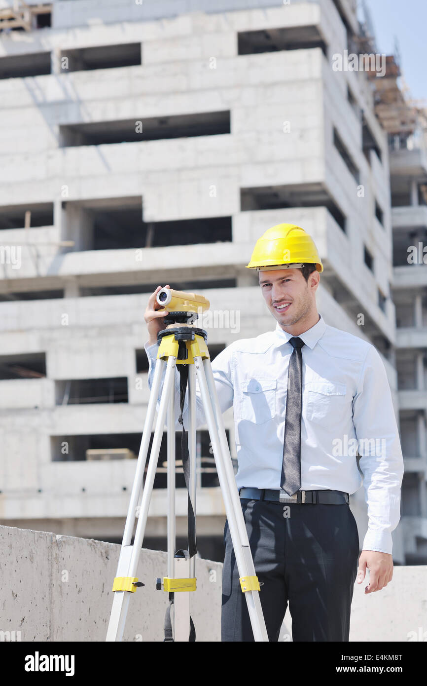 architect on construction site Stock Photo - Alamy