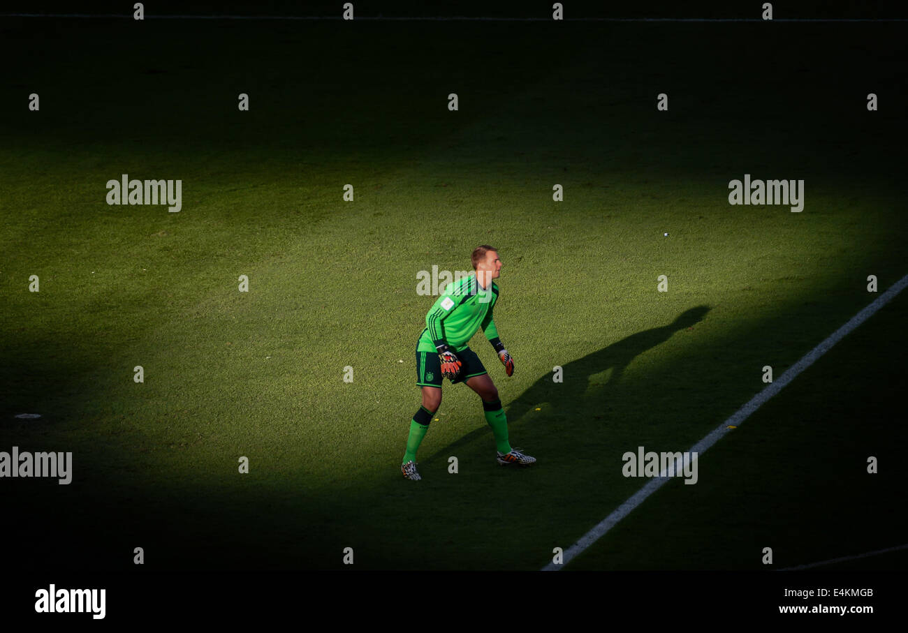 Rio de Janeiro, Brazil. 13th July, 2014. Manuel Neuer during the FIFA World Cup 2014 final soccer match between Germany and Argentina at the Estadio do Maracana in Rio de Janeiro, Brazil, 13 July 2014. Photo: Thomas Eisenhuth/dpa/Alamy Live News Stock Photo