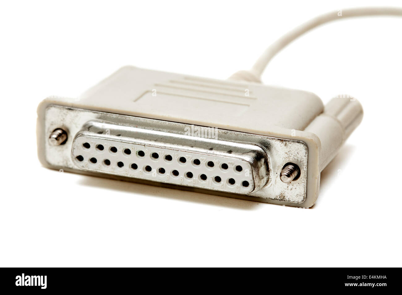 old cable com port Stock Photo