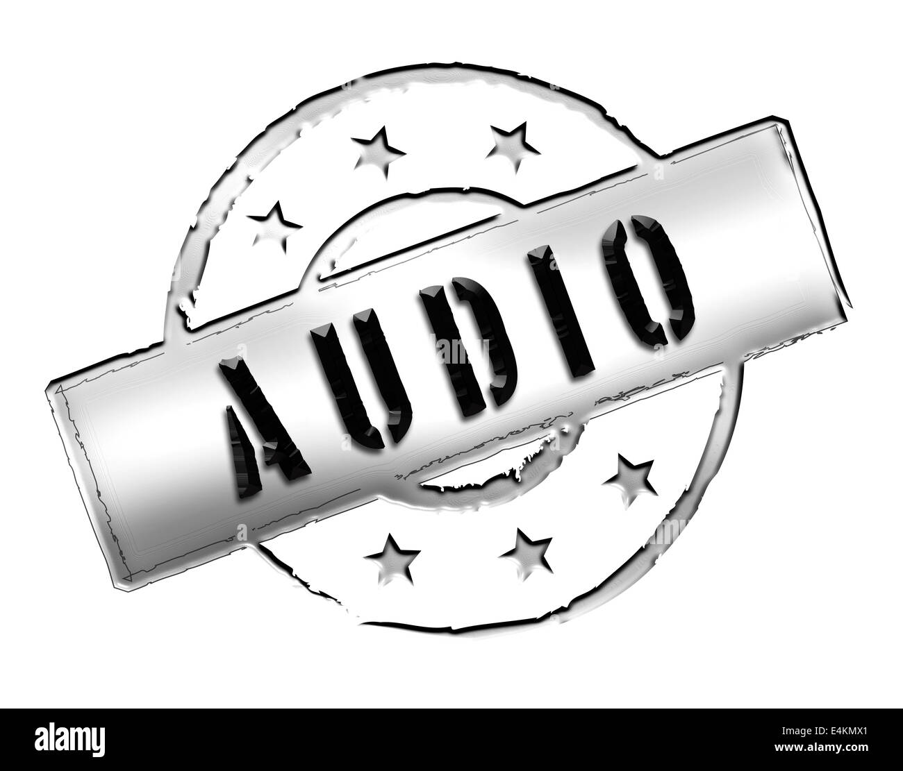 Stamp AUDIO Stock Photo Alamy