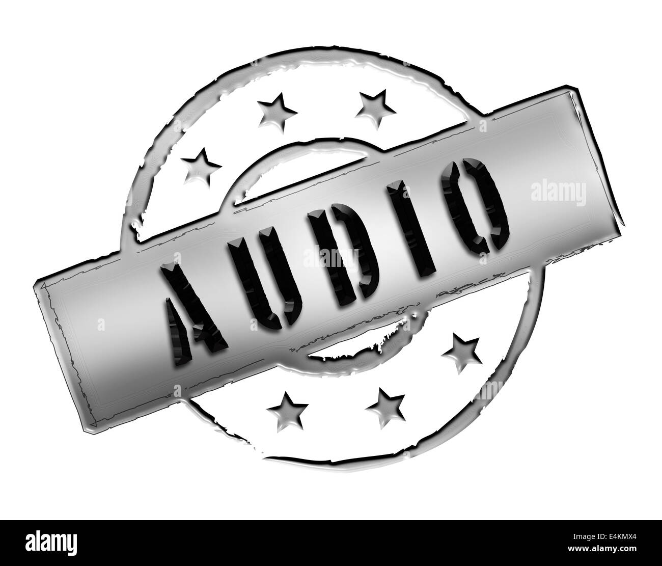 Stamp AUDIO Stock Photo Alamy