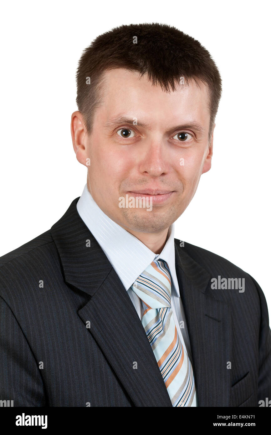 portrait of a young handsome businessman Stock Photo - Alamy