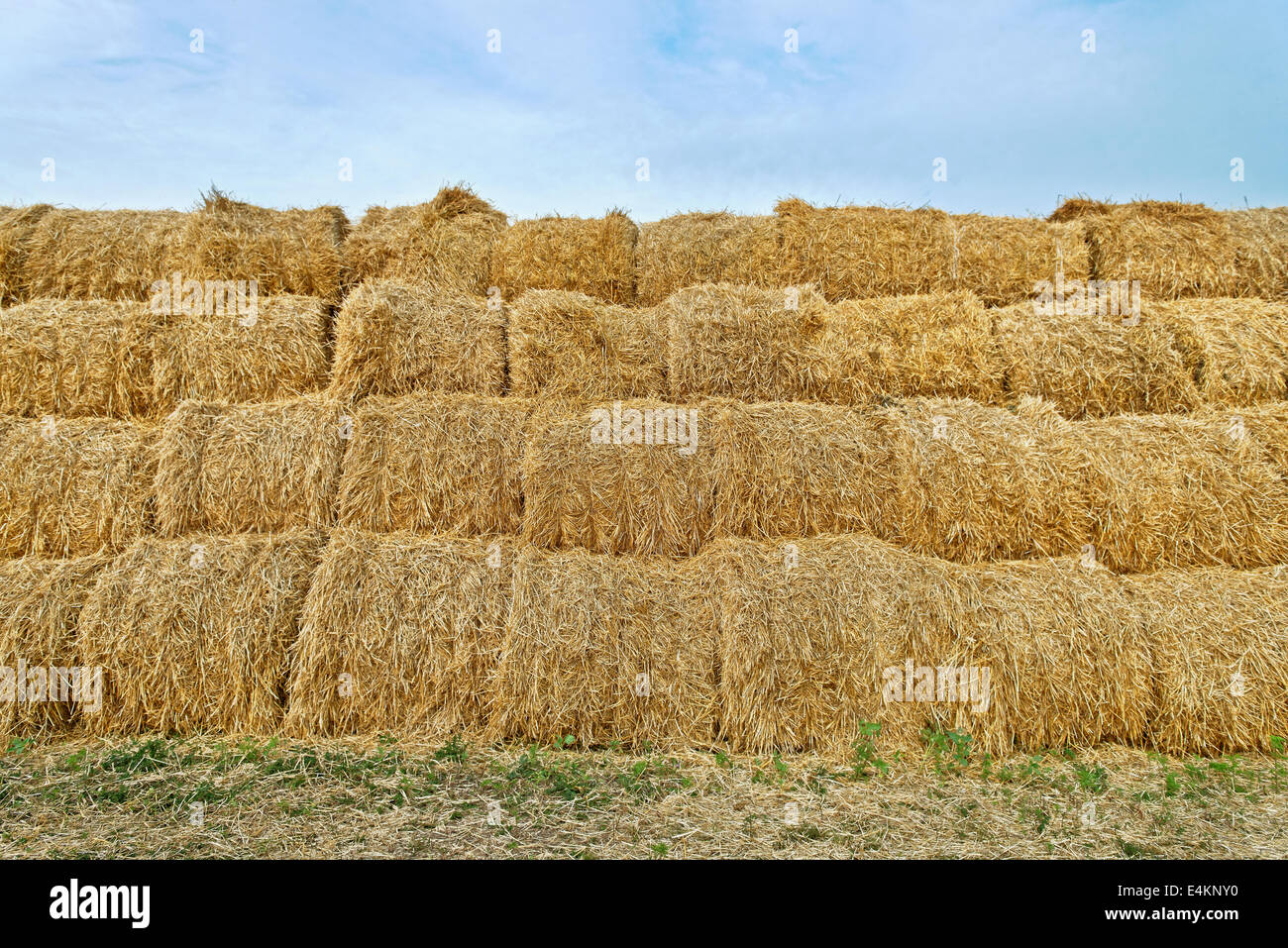 Summer landscape large haystack hi-res stock photography and images - Alamy