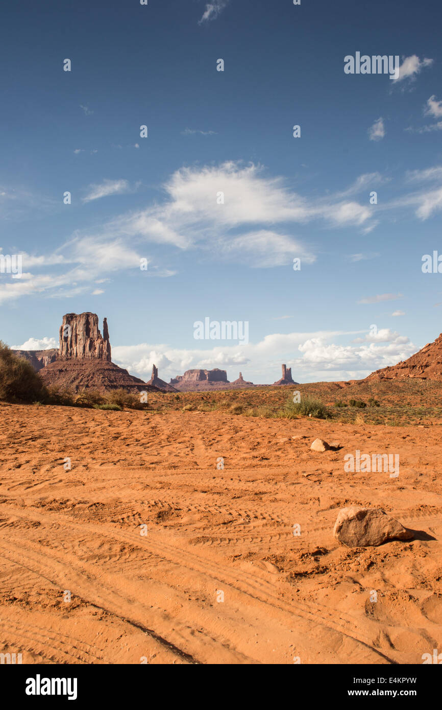 Red sand dunes in Monument Valley, Utah, USA Stock Photo - Alamy