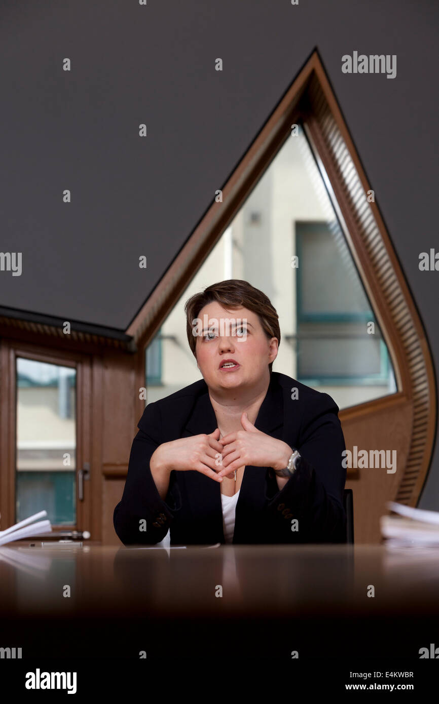 Ruth Davidson, MSP, Leader of the Scottish Conservative and Unionist Party. Stock Photo