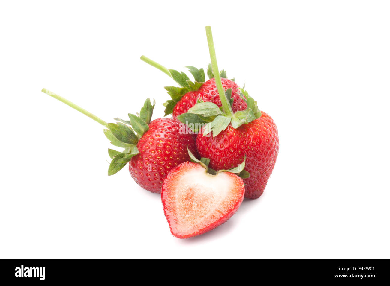 strawberry isolated on white background Stock Photo - Alamy