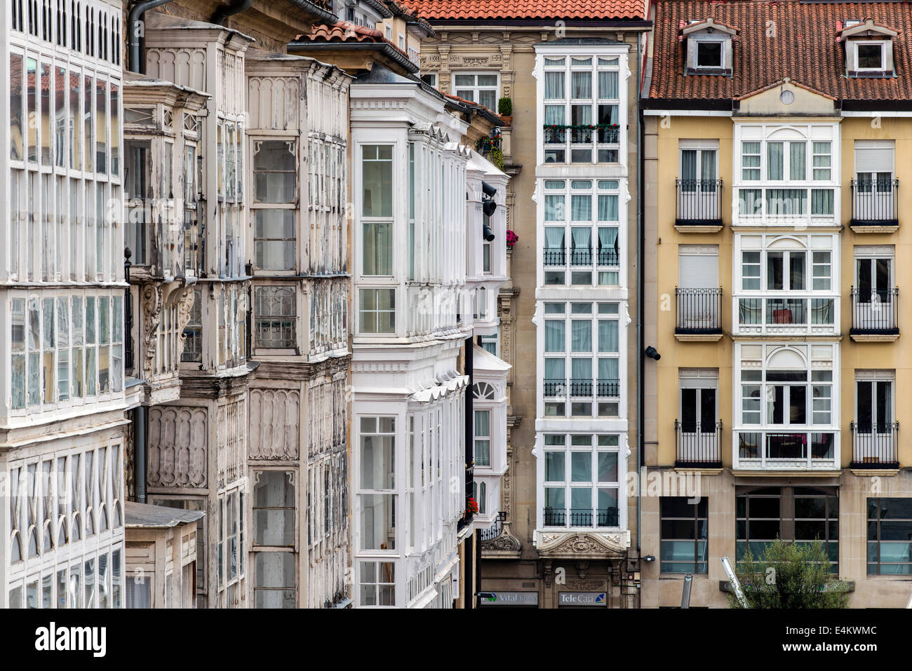 Plaza de la Virgen Blanca, Vitoria-Gasteiz, Alava, Basque Country, Spain Stock Photo