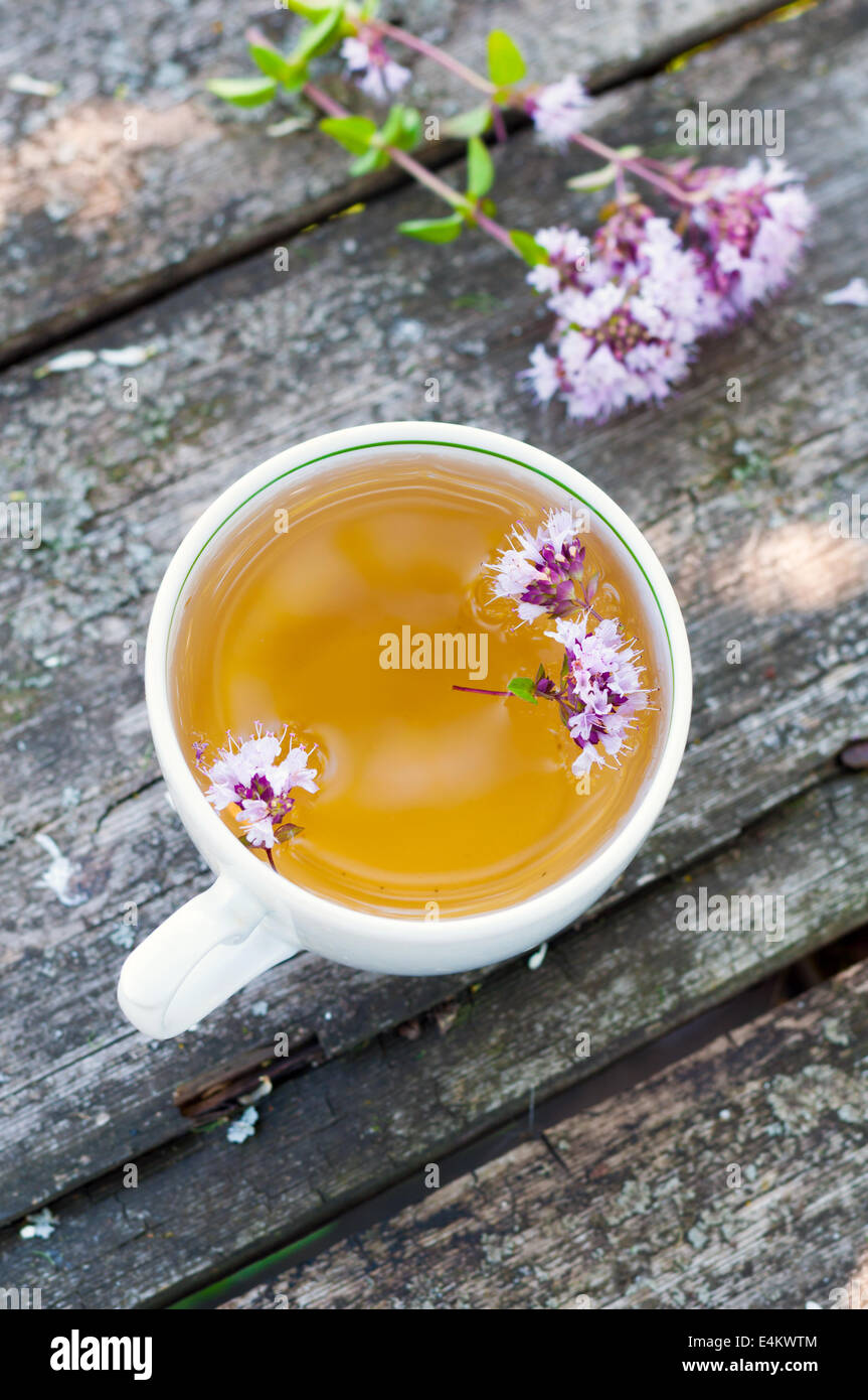 Herbal tea with marjoram Stock Photo Alamy