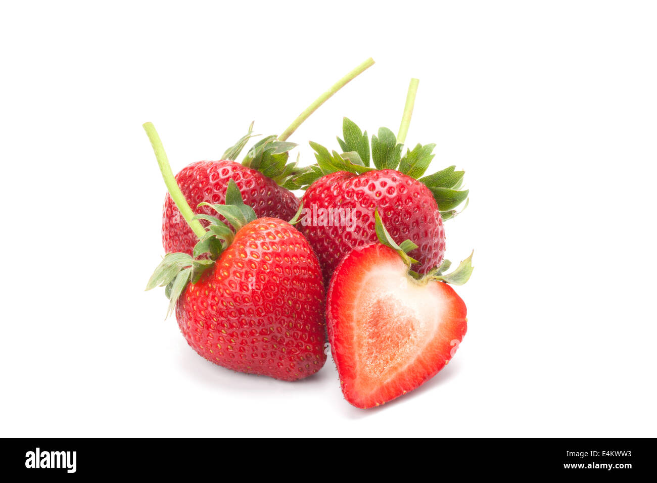strawberry isolated on white background Stock Photo - Alamy