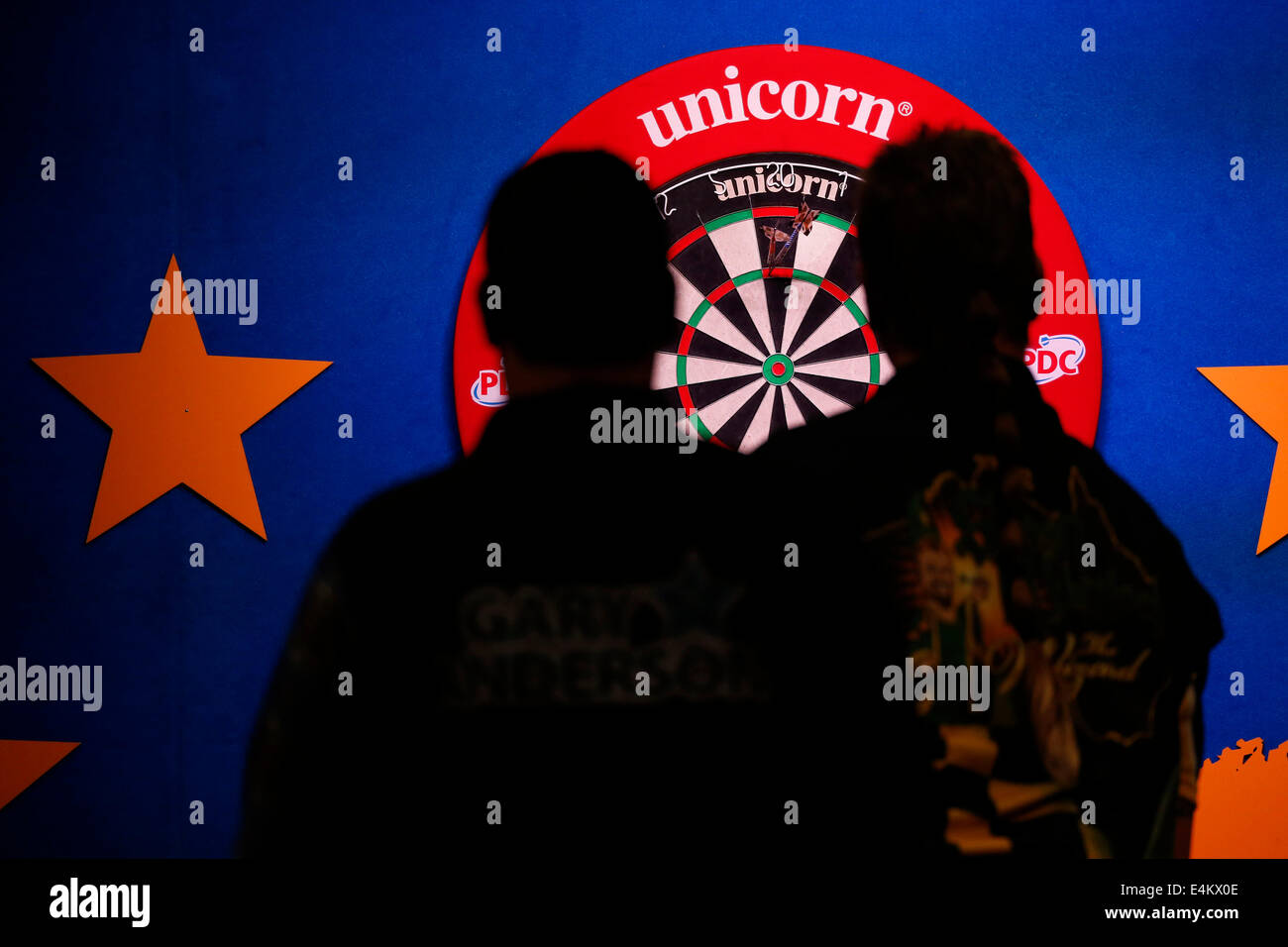 Duesseldorf, Germany. 13th July, 2014. PDC European Darts Open Maritim