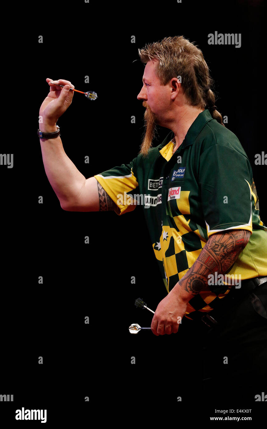 Duesseldorf, Germany. 13th July, 2014. PDC European Darts Open Maritim ...