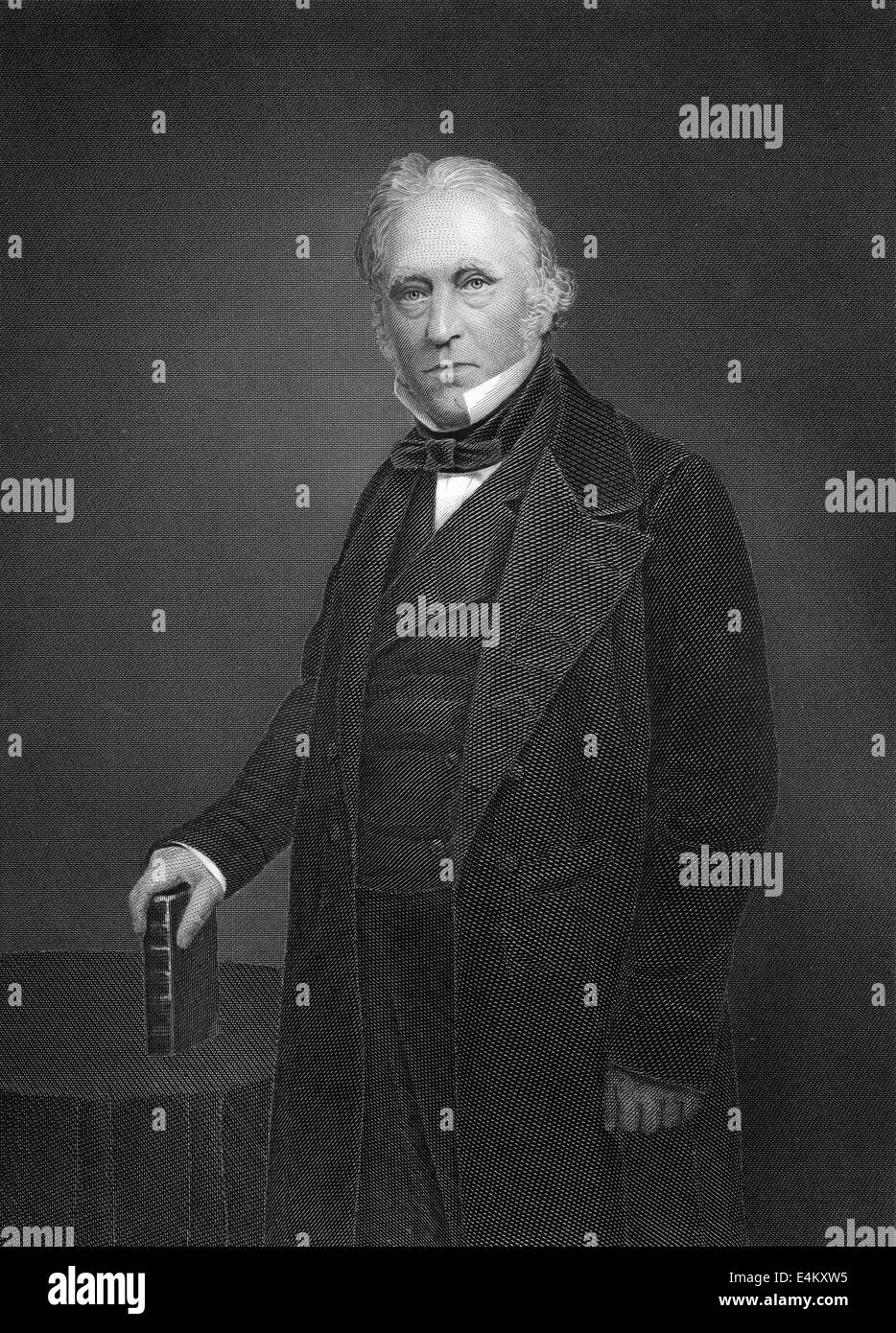 Thomas Babington Macaulay, 1st Baron Macaulay of Rothley, 1800 - 1859, a British historian, poet and politician, Stock Photo