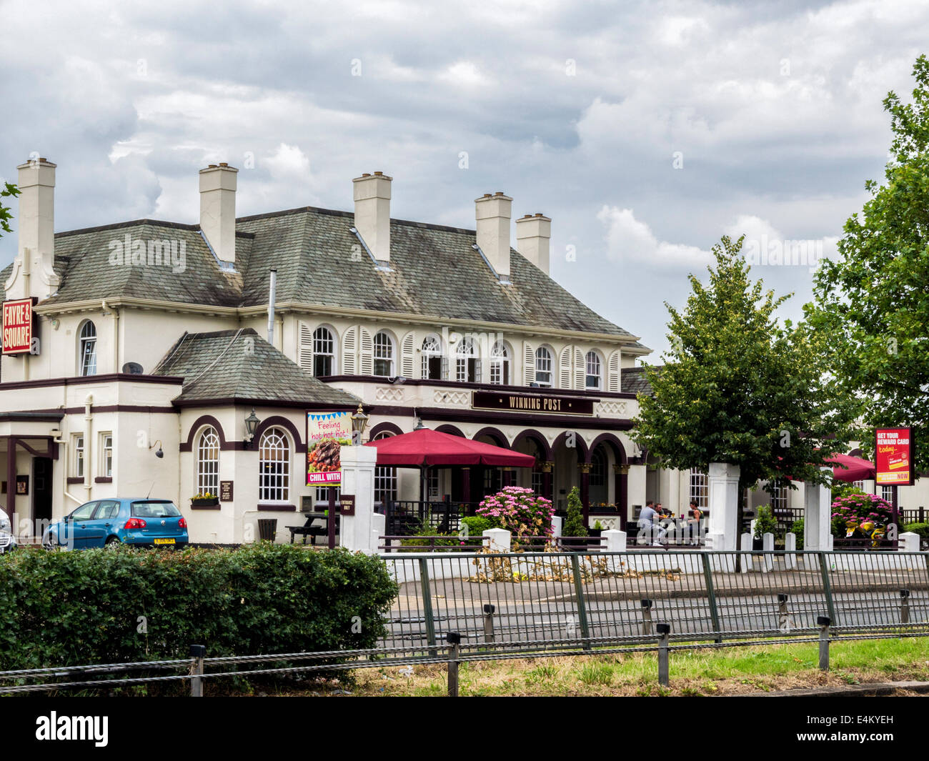 The Winning Post traditional English pub, Chertsey Road, Whitton, Twickenham, London, UK Stock Photo