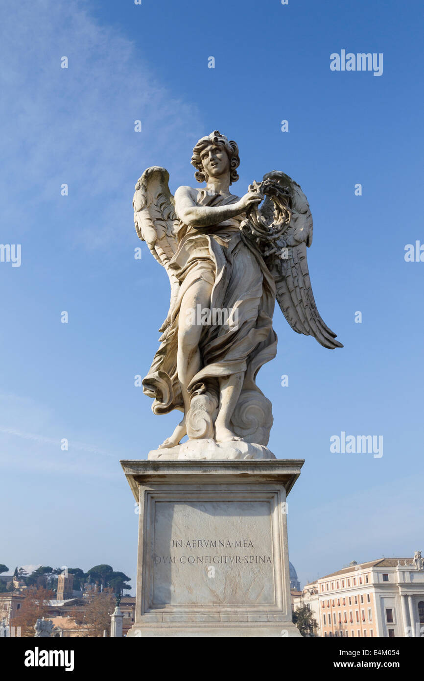 Bernini statue on sant' Angelo bridge , Rome, Italy Stock Photo Alamy