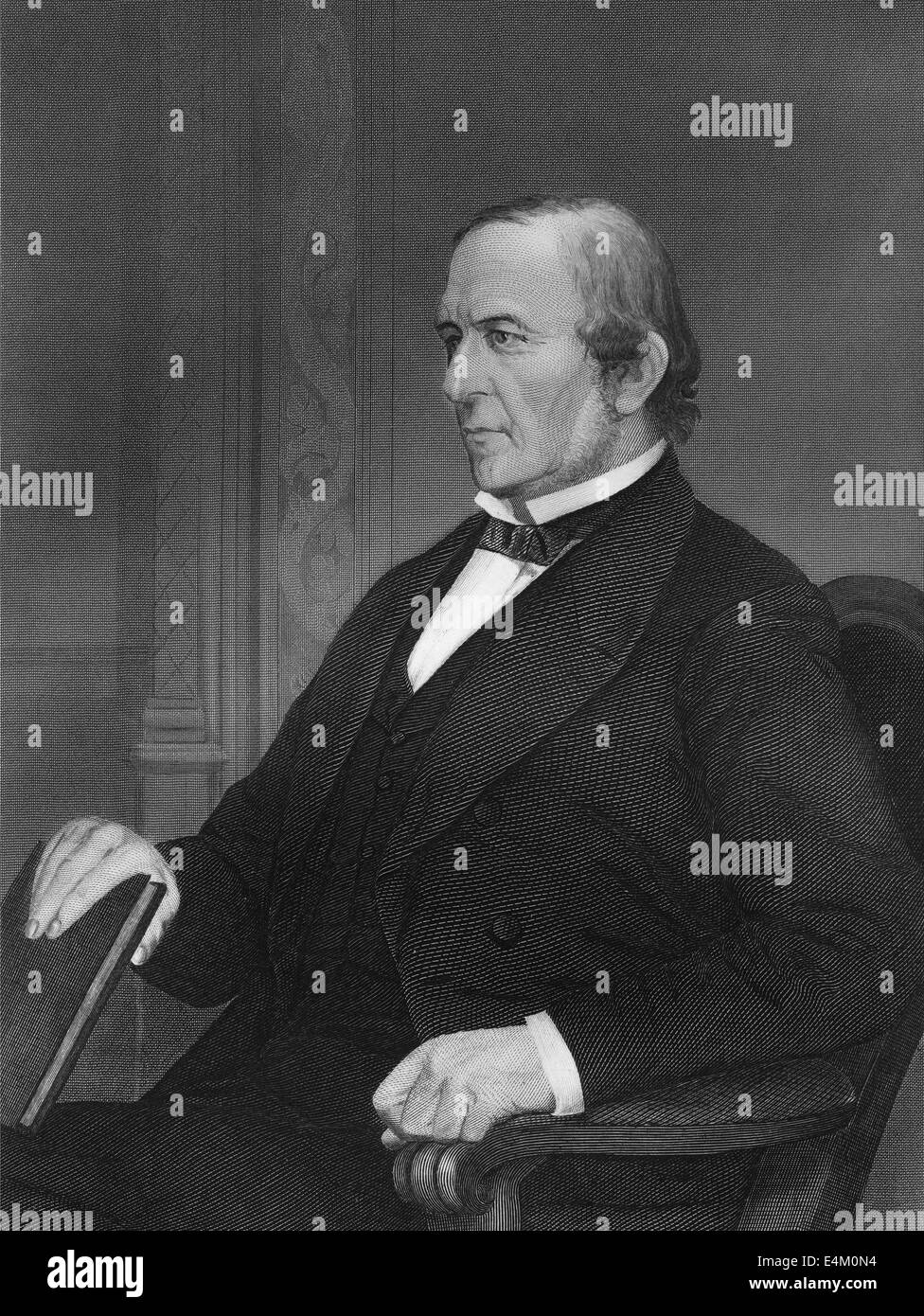 William Ewart Gladstone, 1809 - 1898, a former British Prime Minister, Stock Photo