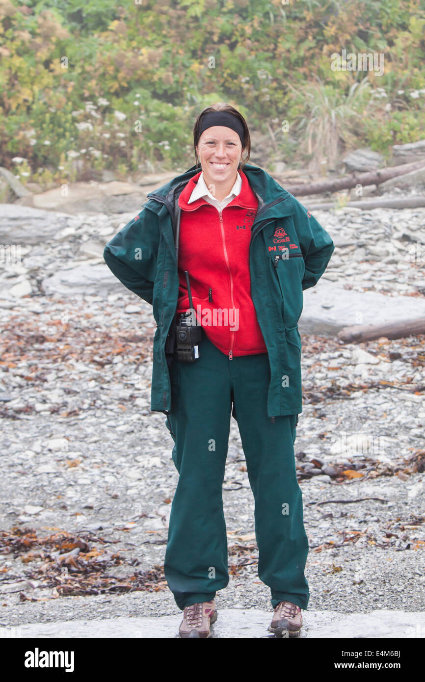 National Parks of Canada ranger Stock Photo