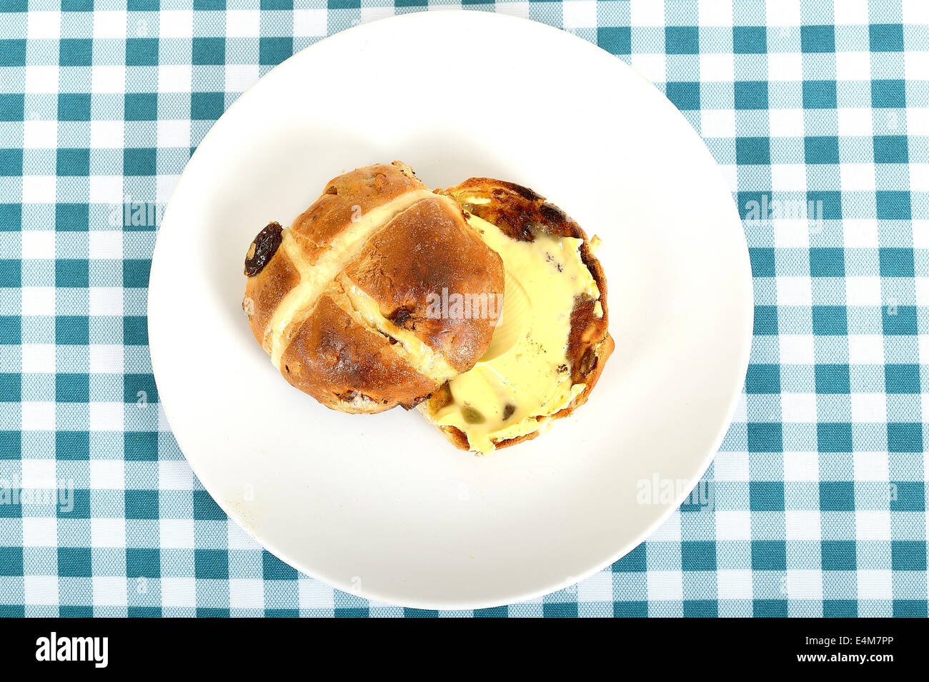 Toasted Hot Cross Buns Stock Photo Alamy