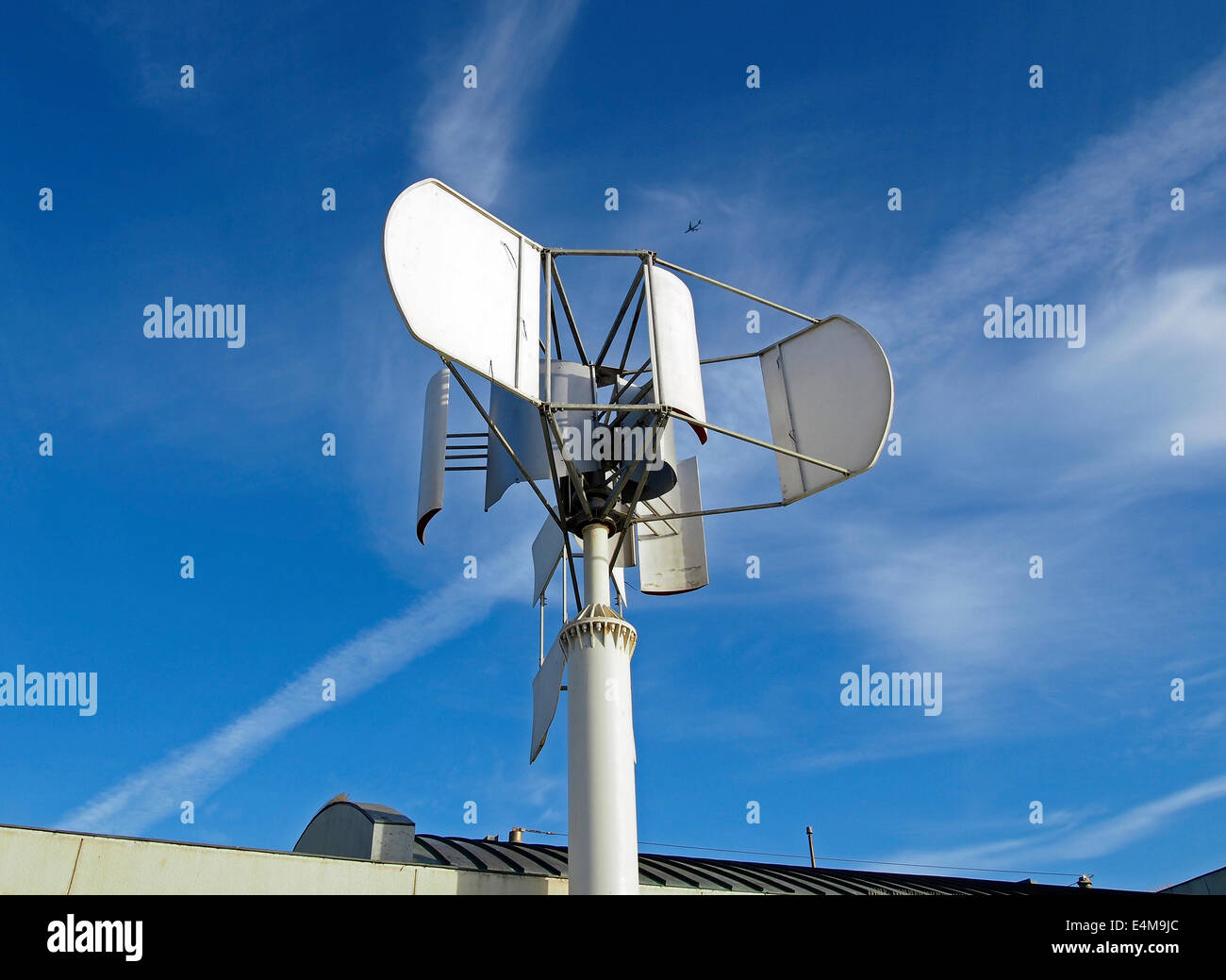 Vertical Axis Wind Turbine, Cliff House, San Francisco, California Stock Photo