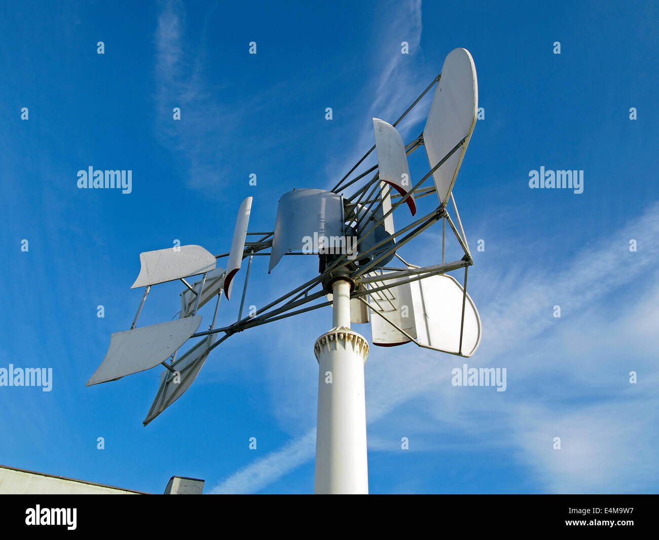 Vertical Axis Wind Turbine, Cliff House, San Francisco Stock Photo