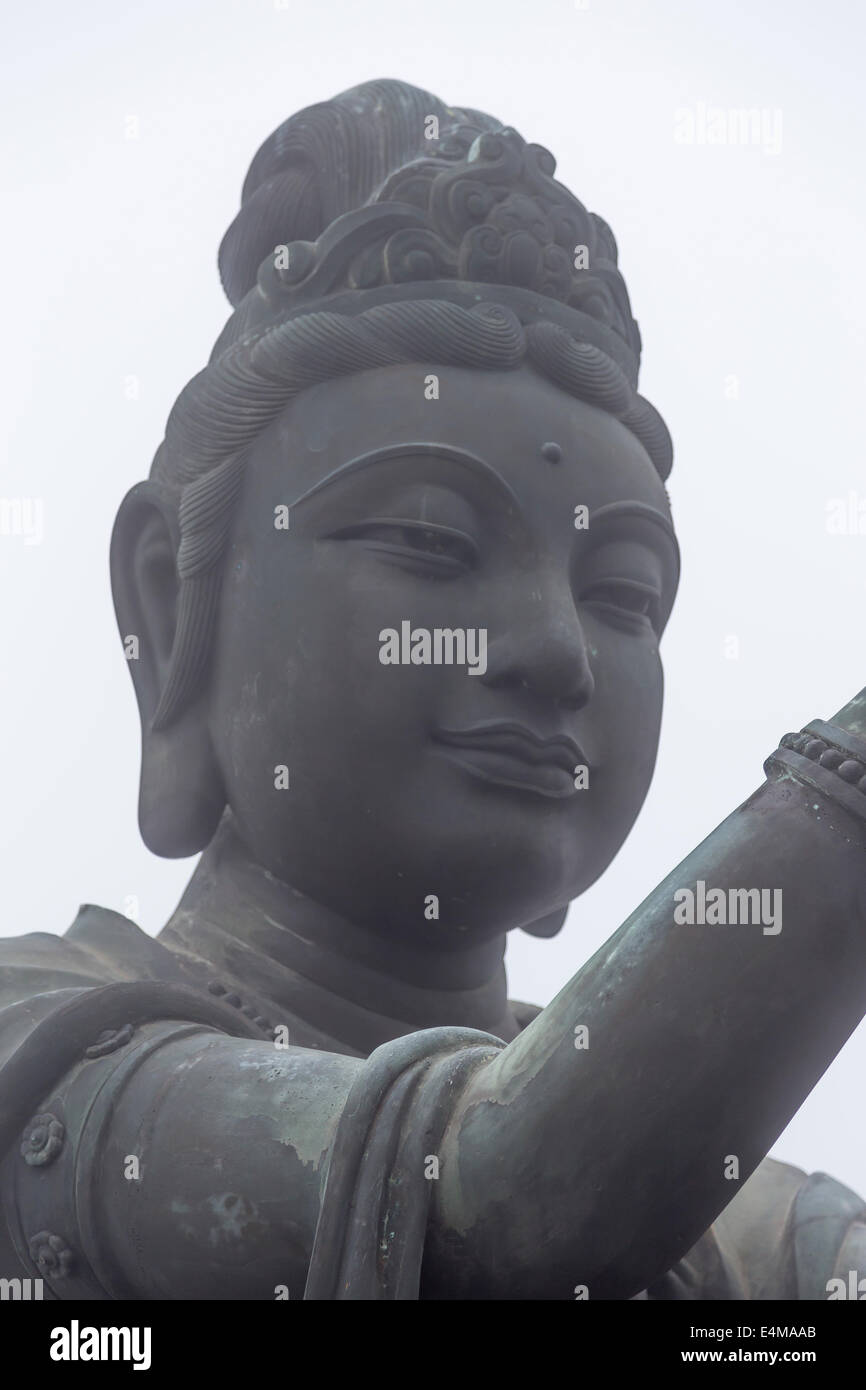 Buddha statue at Po Lin Monastery Lantau HK HONG Stock Photo