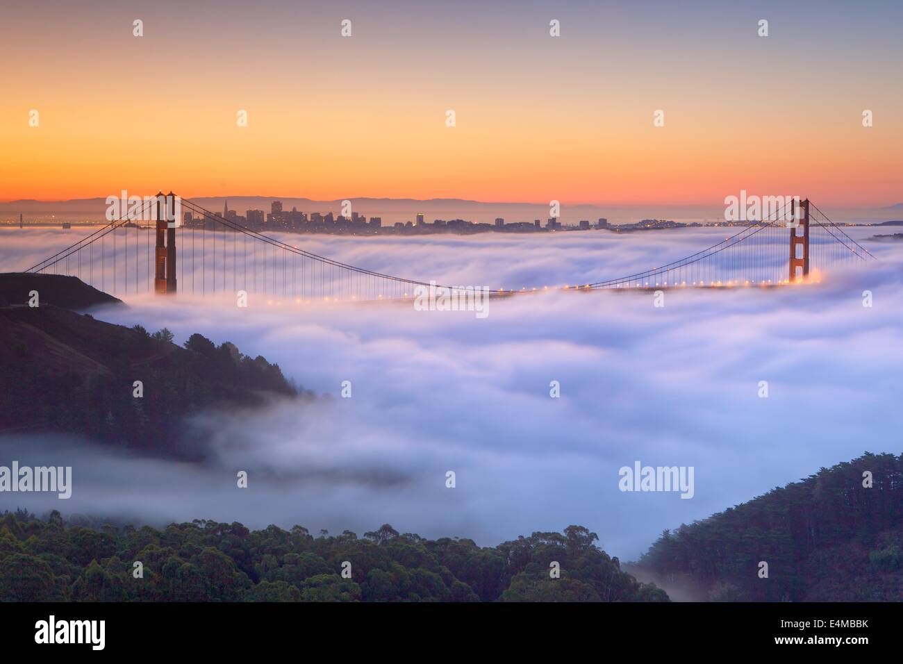 My heart felt very, very full watching this scene unfold. I love San Francisco, our castle in the sky. Stock Photo