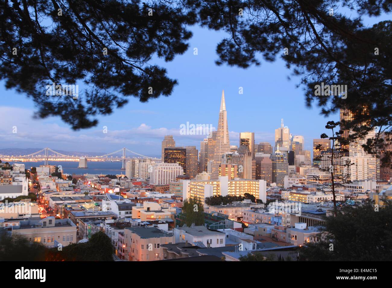 When the lights go the City... and the light shines on the Bay... do want to be there in my City! I couldn't help Stock Photo - Alamy