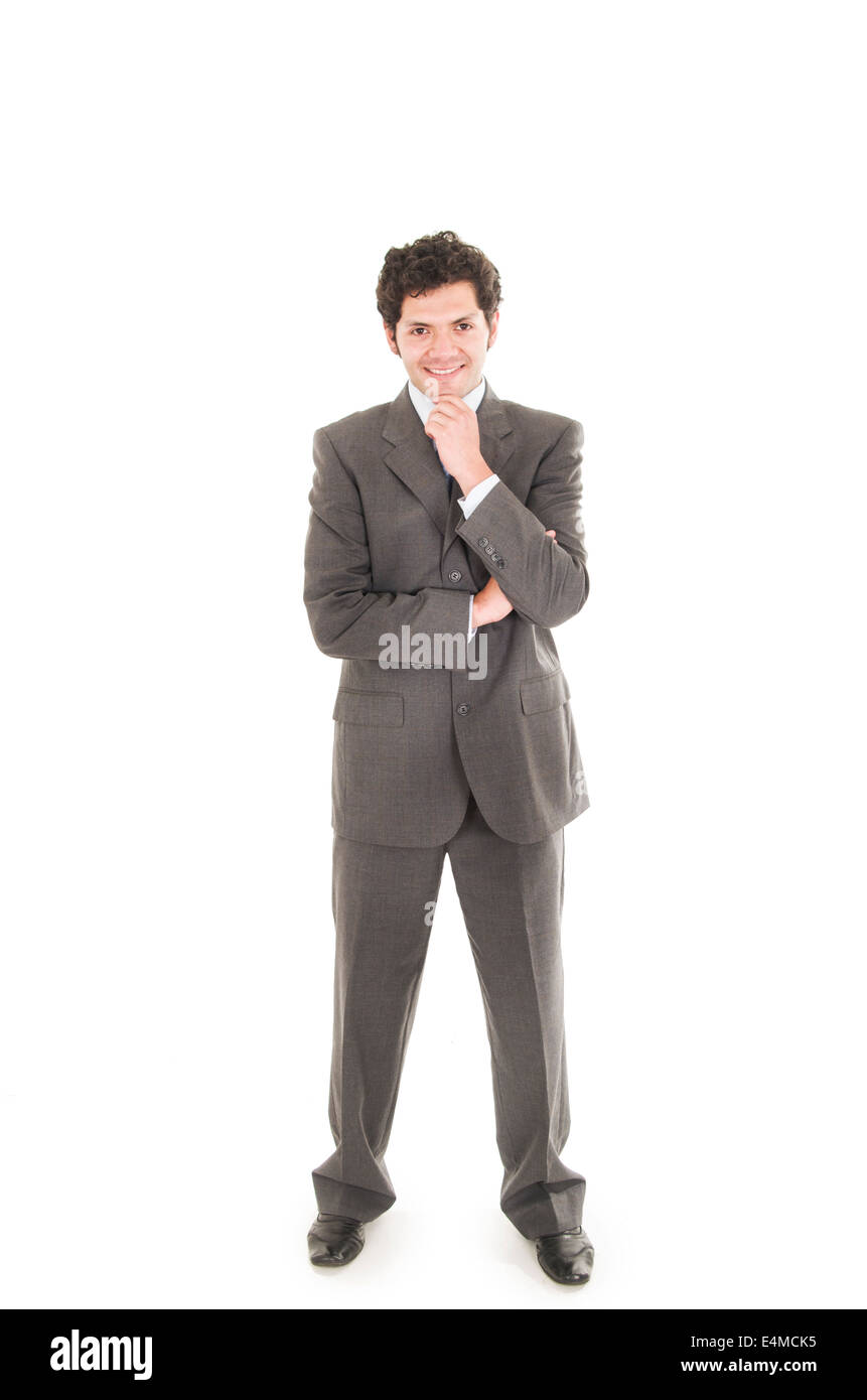latin man in a suit posing Stock Photo Alamy