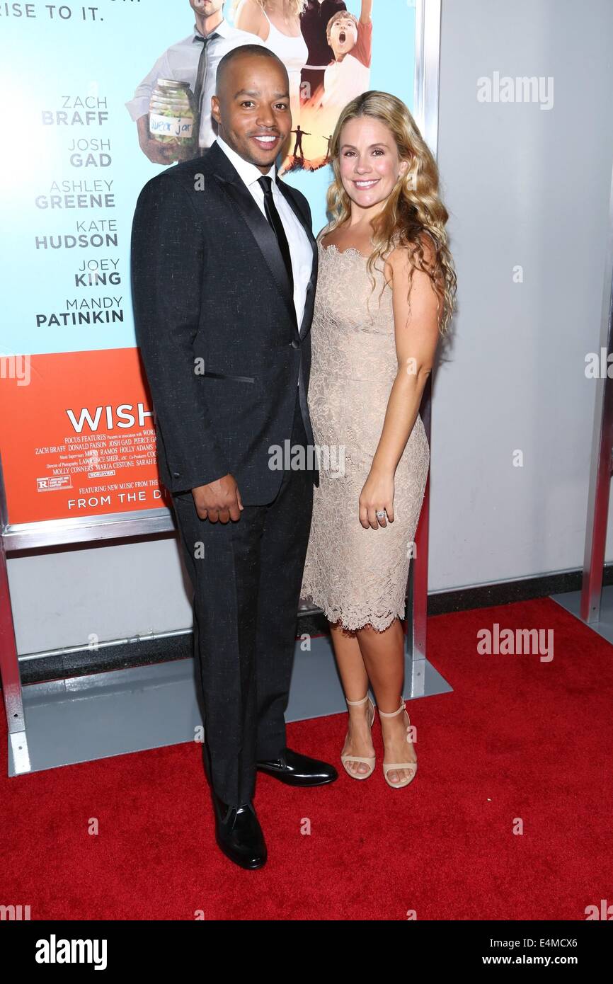 Mrs. Faison New York, NY, USA. 14th July, 2014. Donald Faison at arrivals for WISH ...