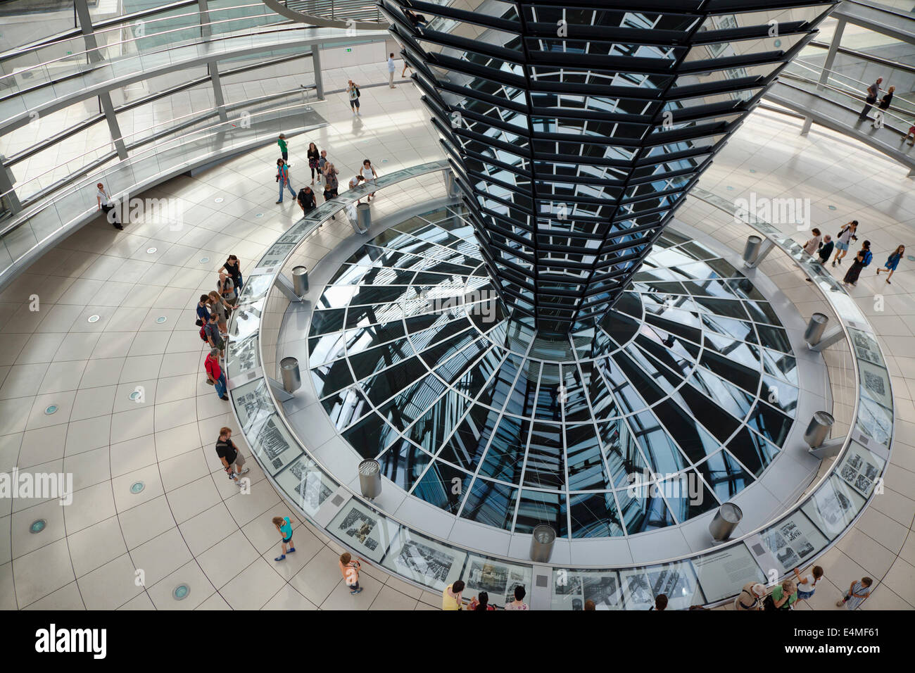 Germany, Berlin, Mitte, Reichstag building with glass dome deisgned by Norman Foster. Stock Photo