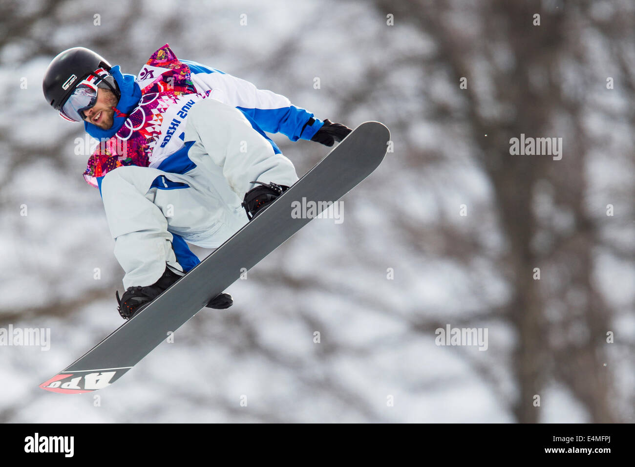 Johann Baisamy (FRA) competing in Men's Snowboard Halfpipe at the