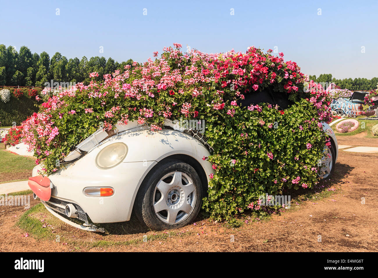 Car Covered In Flowers High Resolution Stock Photography And Images Alamy