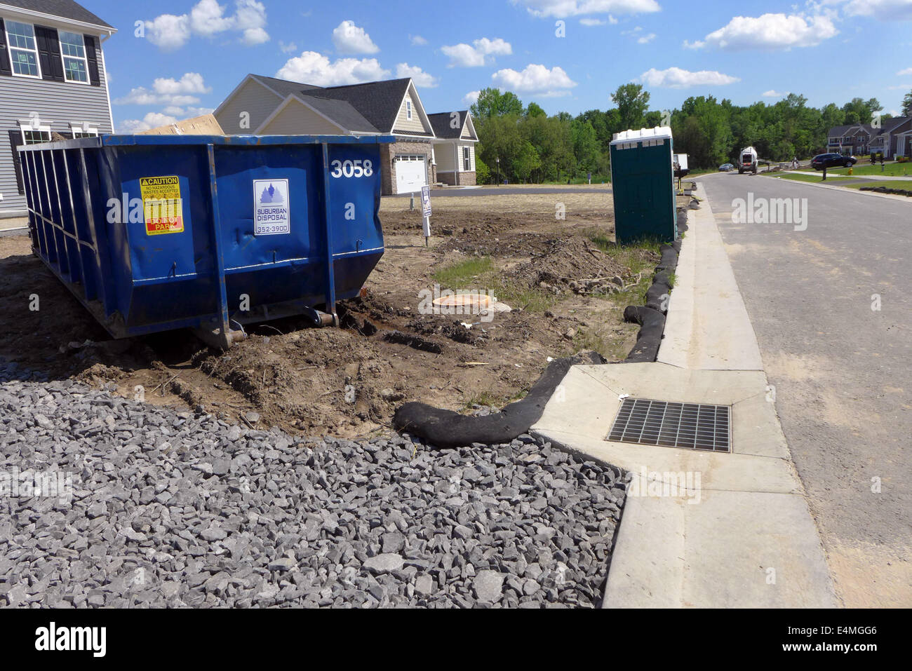 New suburban housing development, Penfield NY USA Stock Photo Alamy