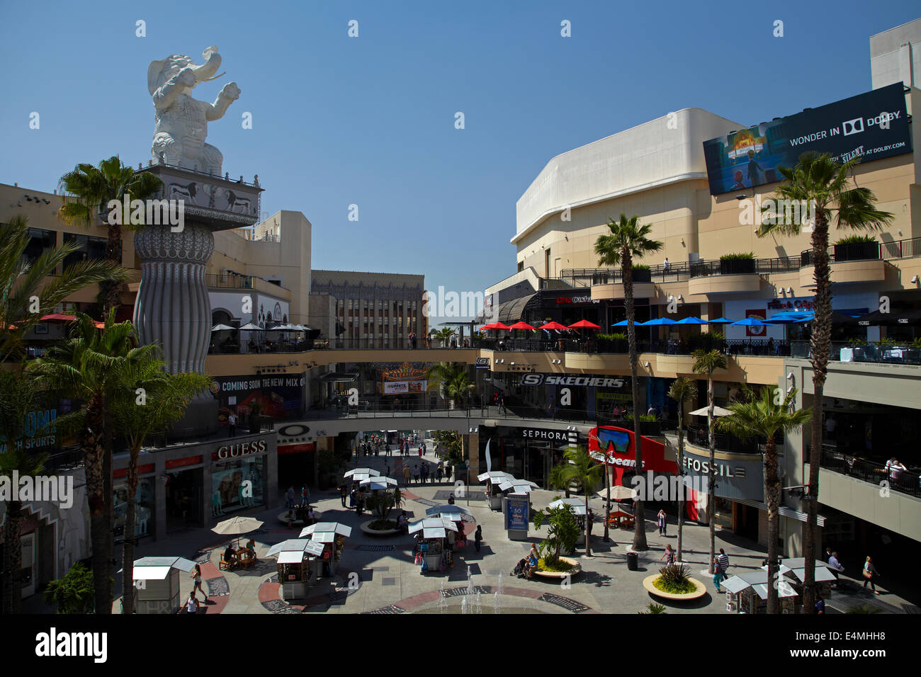 Hollywood & Highland Centre, Hollywood Boulevard, Hollywood, Los Angeles, California, USA Stock Photo