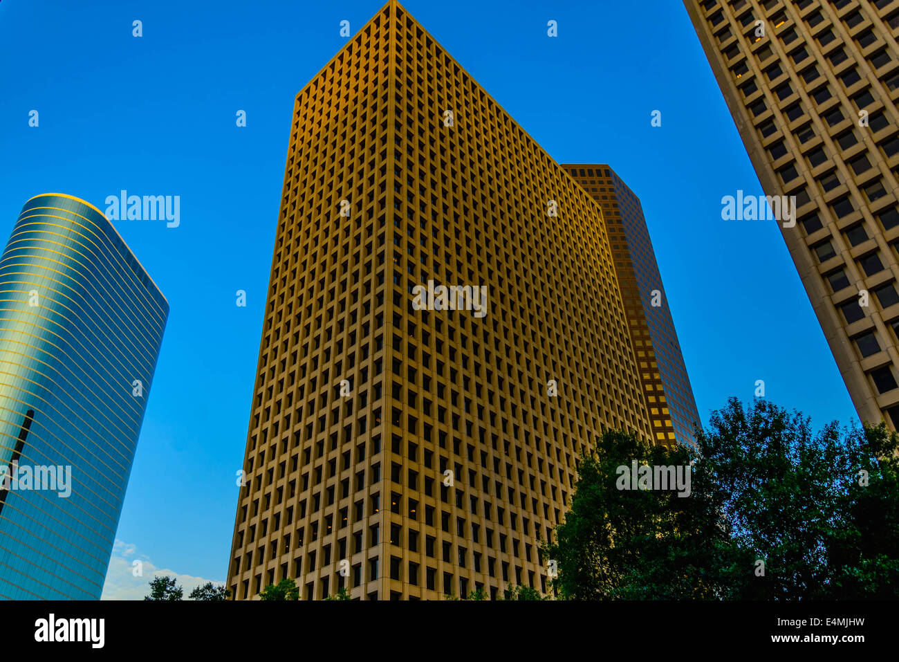 Buildings in urban Downtown Houston Stock Photo - Alamy