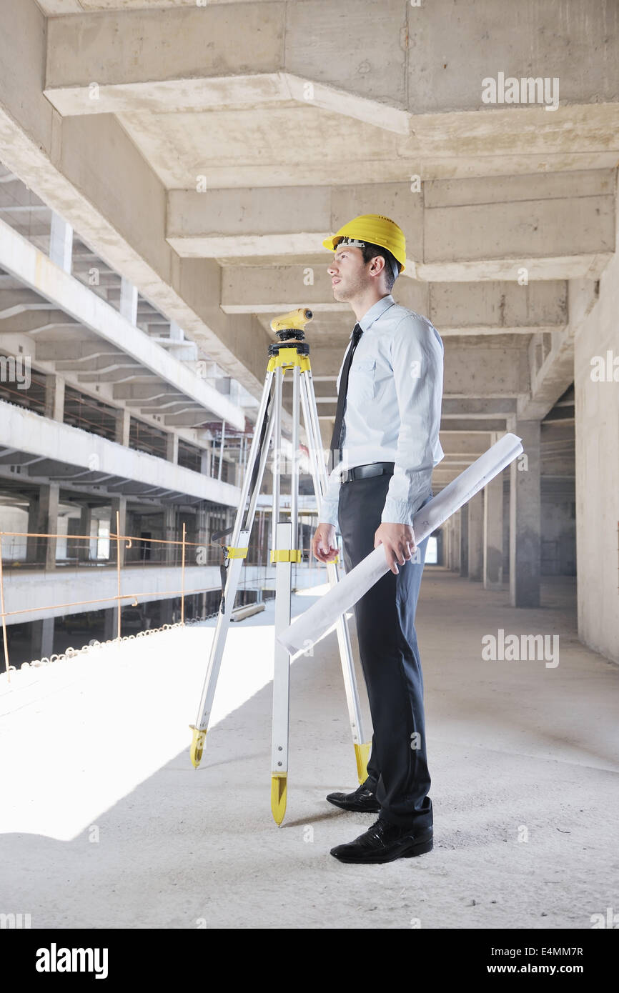 architect on construction site Stock Photo - Alamy
