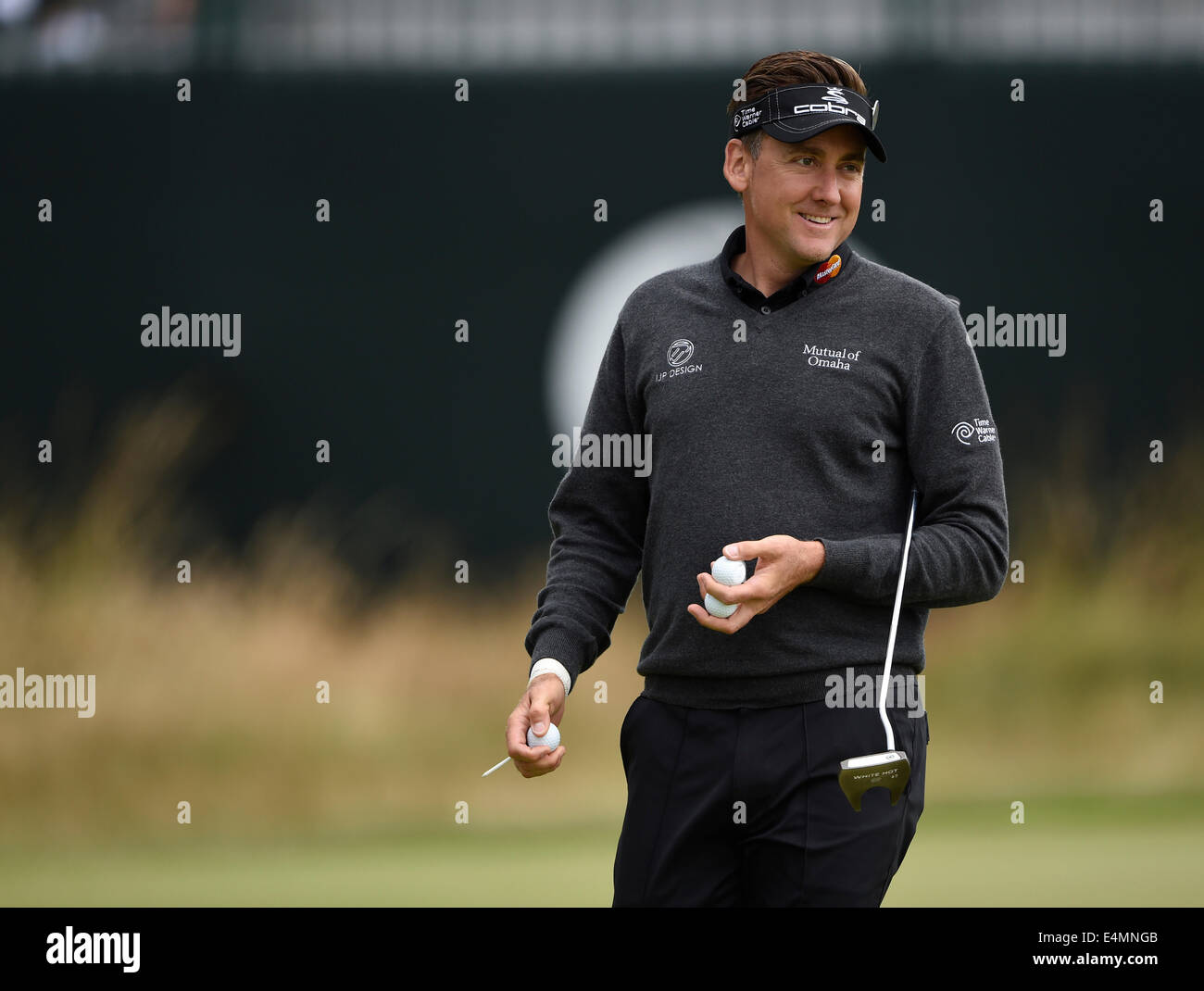 Hoylake, UK. 14th July, 2014. The Open. Ian POULTER [ENG] during his practice round. Credit:  Action Plus Sports/Alamy Live News Stock Photo